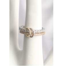 Pirinç Mix Renk 2'Li Zirkon Taşlı Kadın Yüzük - TJ-BYK3703