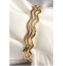 316L Çelik Gold Renk Ajda Model Kadın Bileklik - TJ-BB6877