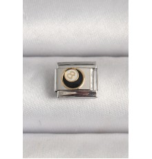 316L Çelik Gümüş Renk 8 Ball İşlemeli Nomination Charm - TJ-BC1209