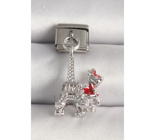 316L Çelik Gümüş Renk Eyfel Kulesi Modeli Nomination Charm - TJ-BC1233