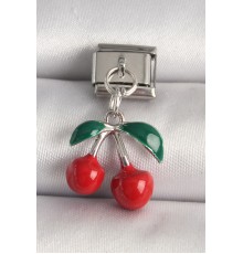 316L Çelik Gümüş Renk Kiraz Model Nomination Charm - TJ-BC1239