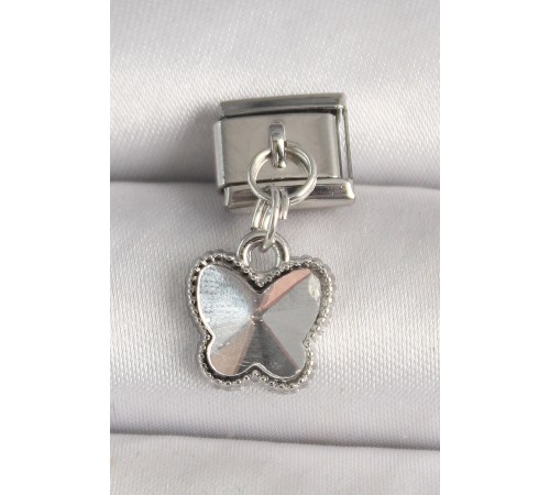 316L Çelik Gümüş Renk Model Nomination Charm - TJ-BC1322