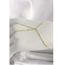 Pirinç Gold Renk Pul Detaylı Kadın Şahmeran - TJ-SN619