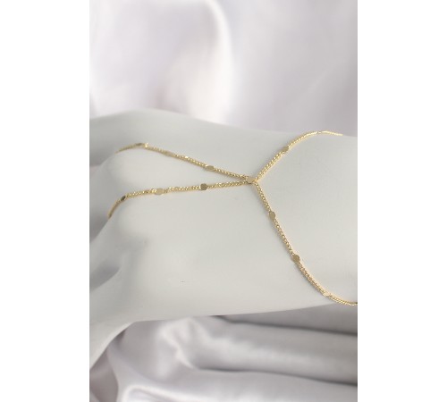 Pirinç Gold Renk Pul Detaylı Kadın Şahmeran - TJ-SN619