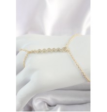 Pirinç Gold Renk Zirkon Taşlı Yılan Model Kadın Şahmeran - TJ-SN628