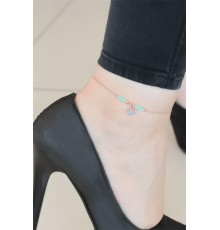 Mavi Miyuki Taşlı Taçlı Hal Hal - TJ-HH853-KS