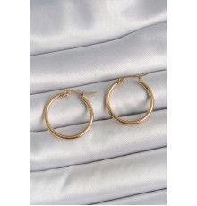 316 Çelik Gold Renk 22mm Kadın Halka Model Kadın Küpe - TJ-BKP10507
