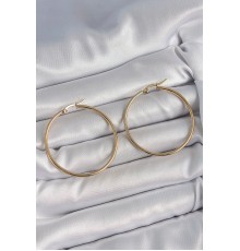 316 Çelik Gold Renk 43 mm Halka Model Kadın Küpe - TJ-BKP10510
