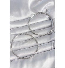 316 Çelik Gümüş Renk 63 mm Halka Model Kadın Küpe - TJ-BKP10518