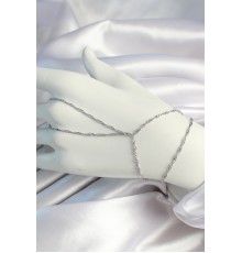 Pirinç Gümüş Renk Esnek Burgu Zincirli Şahmeran - TJ-SN645