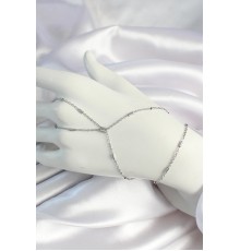 Pirinç Gümüş Renk Parçalı Zincirli Şahmeran - TJ-SN648