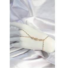 316L Çelik Gold Renk Zirkon Taşlı Baget Şahmeran - TJ-SN654