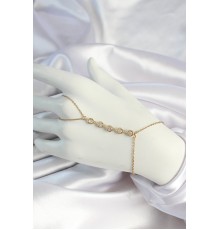 316L Çelik Gold Renk Zincirli Zirkon Taşlı Şahmeran - TJ-SN655