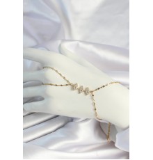 316L Çelik Gold Renk Zirkon Taşlı Göz Figürlü Şahmeran - TJ-SN657