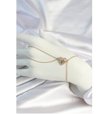 316L Çelik Zincirli Gold Renk Kalp Figürlü Şahmeran - TJ-SN660