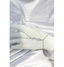 316L Çelik Zincirli Gümüş Baget Zirkon Taşlı Şahmeran - TJ-SN667