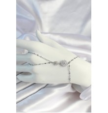 316L Çelik Zincirli Gümüş Renk Yıldız Zirkon Taşlı Şahmeran - TJ-SN668