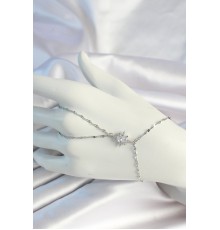 316L Çelik Zincirli Gümüş Renk Zirkon Taşlı Kutup Yıldızı Figürlü Şahmeran - TJ-SN675