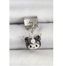 316L Çelik Gümüş Renk Kuromi Model Nomination Charm - TJ-BC1509