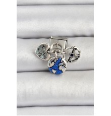 316L Çelik Gümüş Renk Travel Model Nomination Charm - TJ-BC1501