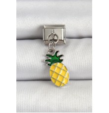 316L Çelik Gümüş Renk Ananas Model Nomination Charm - TJ-BC1496