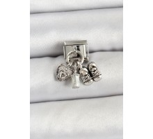 316L Çelik Gümüş Renk Yenidoğan Konsept Nomination Charm - TJ-BC1493