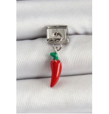 316L Çelik Gümüş Renk Kapya Biber Model Nomination Charm - TJ-BC1488