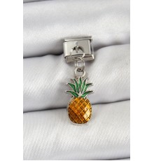 316L Çelik Sallantılı Ananas Model Gümüş Renk Nomination Charm - TJ-BC1468