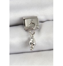 316L Çelik Sallantılı Deniz Kabuğu Model Gümüş Renk Nomination Charm - TJ-BC1452