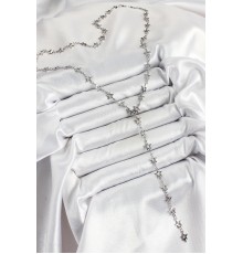 Pirinç Gümüş Renk Yıldızlı Kadın Y Kolye - TJ-BKO10300