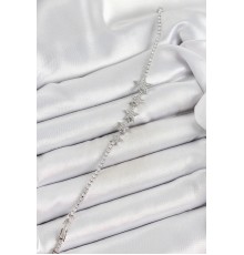 Pirinç Gümüş Renk Yıldız Model Kadın Bileklik - TJ-BB7067