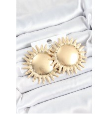 Pirinç Güneş Model Gold Renk Kadın Küpe - TJ-BKP10749