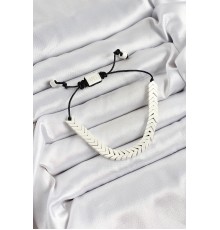 Pirinç Asansörlü Beyaz Juju Kadın Bileklik - TJ-BB7188