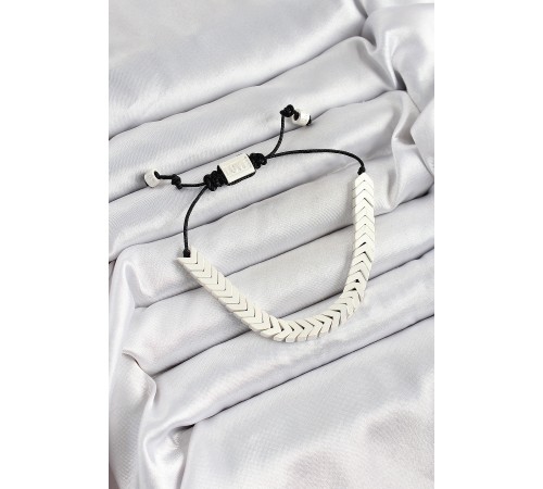 Pirinç Asansörlü Beyaz Juju Kadın Bileklik - TJ-BB7188