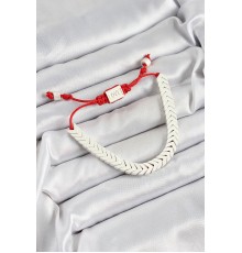 Pirinç Asansörlü Beyaz Juju Kadın Bileklik - TJ-BB7189