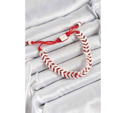 Pirinç Asansörlü Kırmızı Beyaz Juju Kadın Bileklik - TJ-BB7192