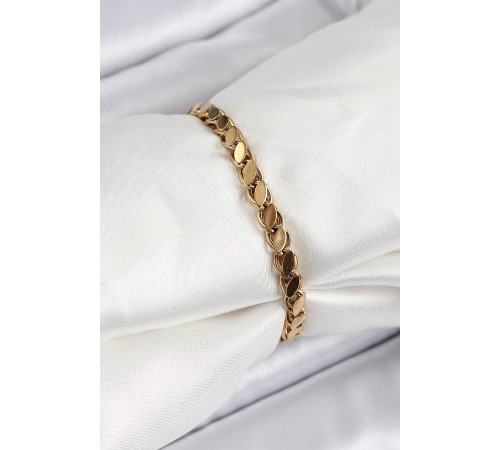 316L Çelik Arpa Model Gold Renk Kadın Bilekik - TJ-BB7193