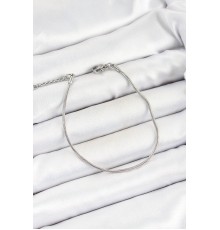 316L Çelik Gümüş Renk Yılan Zincir Erkek Bileklik - TJ-EB3728