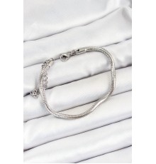 316L Çelik Gümüş Renk Kalın Yılan Zincir Erkek Bileklik - TJ-EB3730