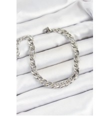 316L Çelik Gümüş Renk Kalın Zincir Erkek Bileklik - TJ-EB3731