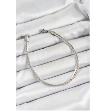 316L Çelik Gümüş Renk Ezme Zincir Erkek Bileklik - TJ-EB3732