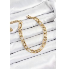 316L Çelik Gold Renk Kalın Zincir Erkek Bileklik - TJ-EB3737