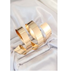 Pirinç Sarmal Gold Renk Kadın Pazu Bileklik - TJ-BB7198