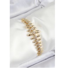 Pirinç Kurşun Model Zirkon Taşlı Gold Renk VİP Seri Kadın Bileklik - TJ-BB7208