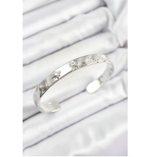 Pirinç Kuzey Yıldızı Model Gümüş Renk Altı Açık Kadın Bileklik - TJ-BB7211