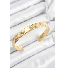 Pirinç Kuzey Yıldızı Model Gold Renk Altı Açık Kadın Bileklik - TJ-BB7212