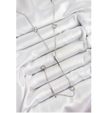 316L Çelik Figürlü Y Model Gümüş Renk Kadın Kolye - TJ-BKO10330