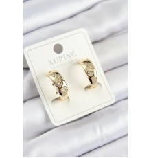 Xuping Zirkon Taşlı Halka Model Gold Renk Kadın Küpe - TJ-BKP10845