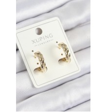Xuping Zirkon Taşlı Halka Model Gold Renk Kadın Küpe - TJ-BKP10848