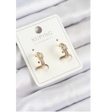 Xuping Zirkon Taşlı Kemer Model Gold Renk Kadın Küpe - TJ-BKP10852